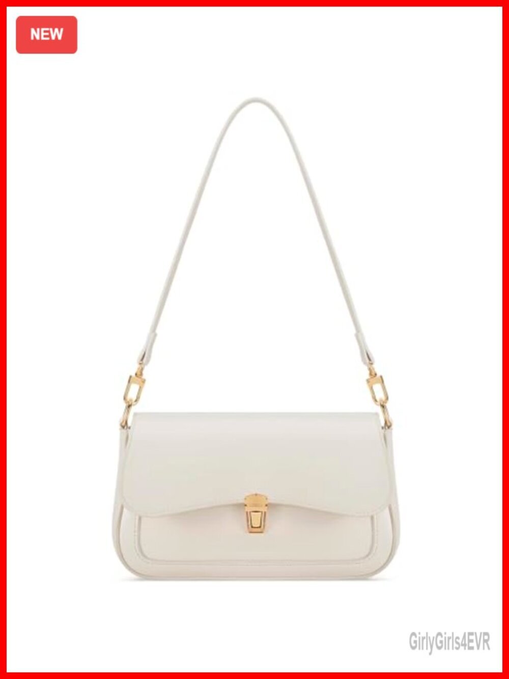 Small PU Leather Shoulder Bag with Removable Chain Strap